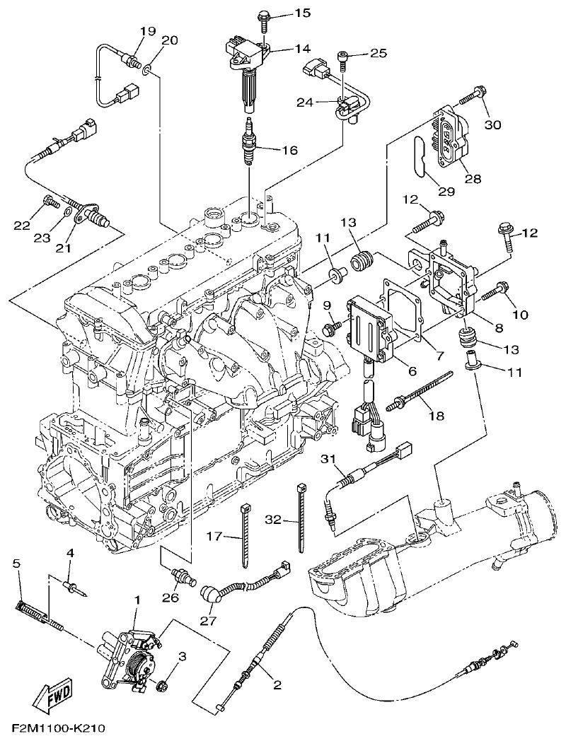 Yamaha VX18002011(2) ELECTRICAL 2 parts diagram